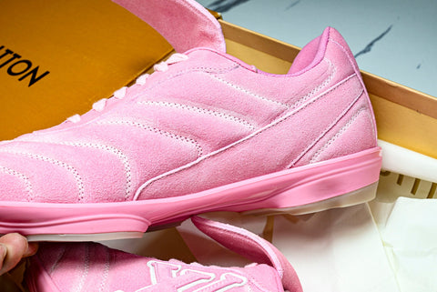 Louis Vuittоп Footprint Football Sneaker 'Pink Suede'