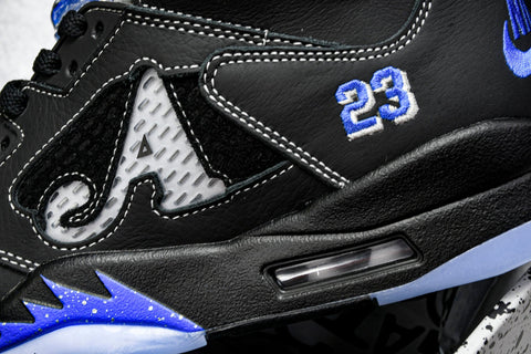 AJ5 Retro x Awake NY 'Black Racer Blue'