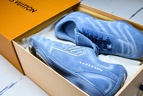 Louis Vuittоп Footprint Football Sneaker 'Blue Suede'
