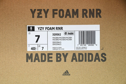 Yzy Foam RNNR 'MX Carbon'