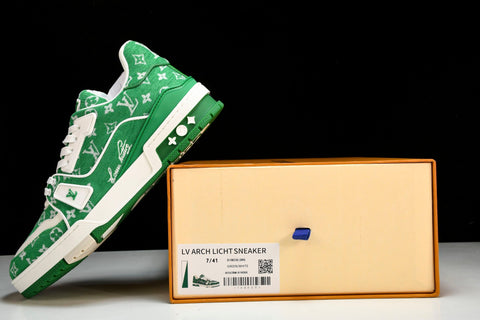 Louis Vuittоп Trainer Low 'Green Monogram Textile'