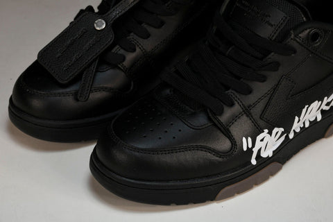 Off-White Out Of Office OOO Low Top "For Walking" - Black White