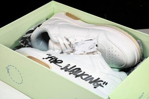 Off-White Out Of Office OOO Low Top "For Walking" - White Black