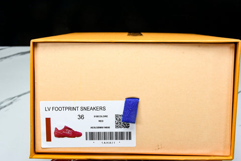 Louis Vuittоп Footprint Football Sneaker 'Red'