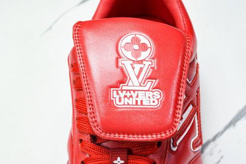 Louis Vuittоп Footprint Football Sneaker 'Red'