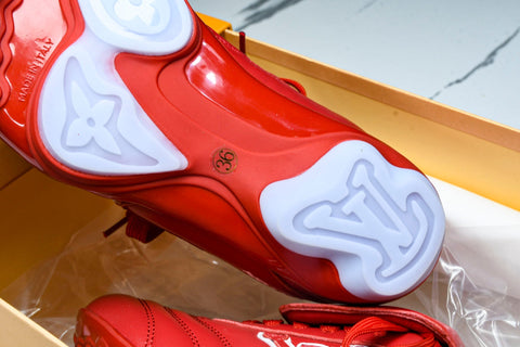 Louis Vuittоп Footprint Football Sneaker 'Red'