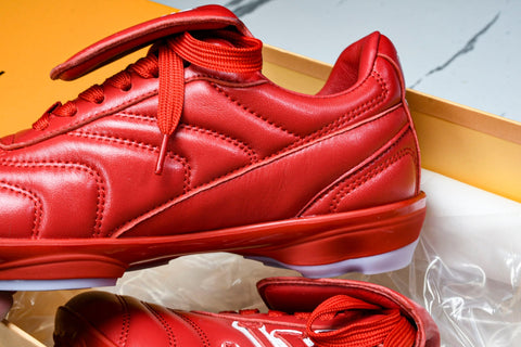 Louis Vuittоп Footprint Football Sneaker 'Red'