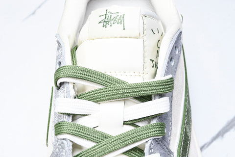 Travis Scott AJ1 Low x Stussy 'Green Grey' (Custom)