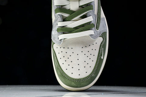 Travis Scott AJ1 Low x Stussy 'Green Grey' (Custom)