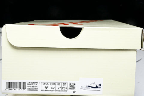 Travis Scott AJ1 Low x Supreme 'Grey Navy' (Custom)