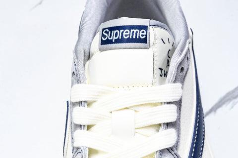 Travis Scott AJ1 Low x Supreme 'Grey Navy' (Custom)
