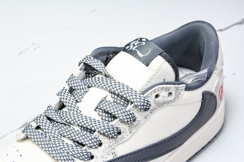 Travis Scott AJ1 Low x Year of The Snake 'White Grey' (Custom)