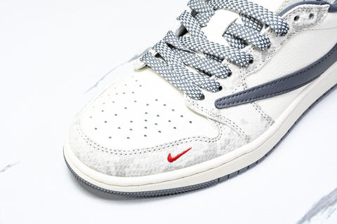 Travis Scott AJ1 Low x Year of The Snake 'White Grey' (Custom)