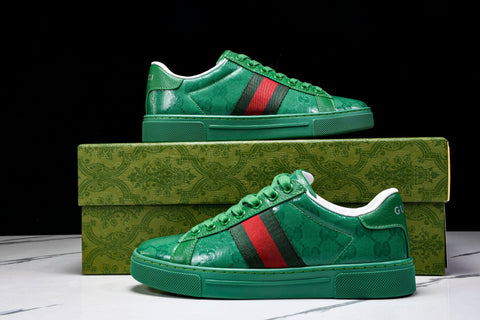 Guссi Ace Web 'Green Monogram'