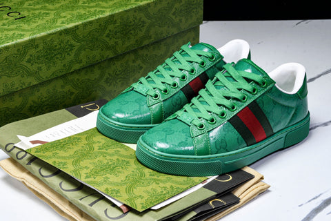 Guссi Ace Web 'Green Monogram'