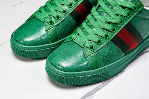 Guссi Ace Web 'Green Monogram'
