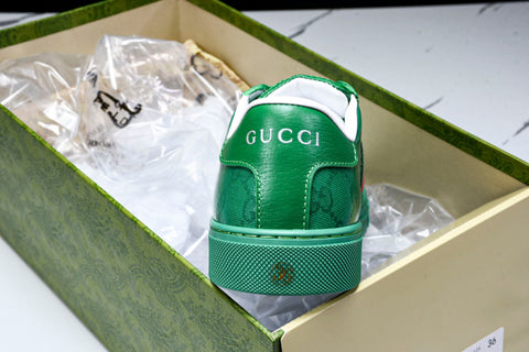 Guссi Ace Web 'Green Monogram'