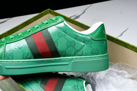 Guссi Ace Web 'Green Monogram'