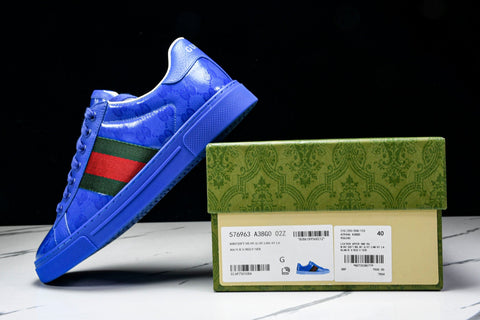 Guссi Ace Web 'Blue Monogram'