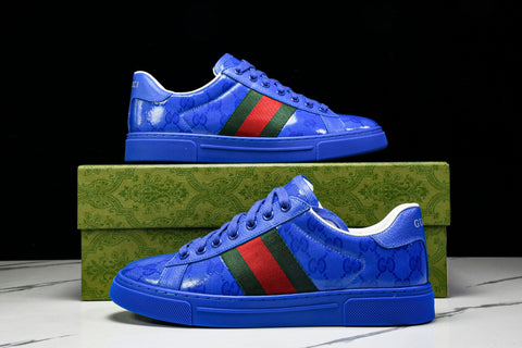 Guссi Ace Web 'Blue Monogram'