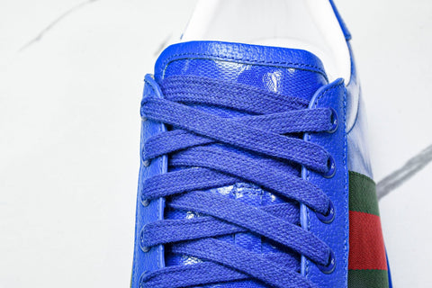 Guссi Ace Web 'Blue Monogram'