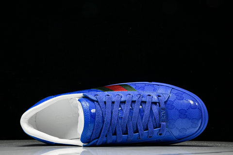 Guссi Ace Web 'Blue Monogram'