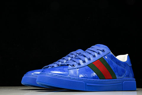Guссi Ace Web 'Blue Monogram'