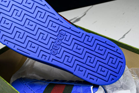 Guссi Ace Web 'Blue Monogram'