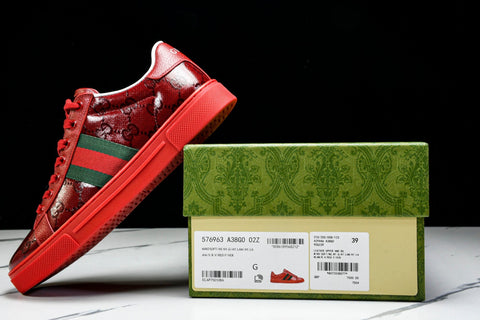 Guссi Ace Web 'Red Monogram'