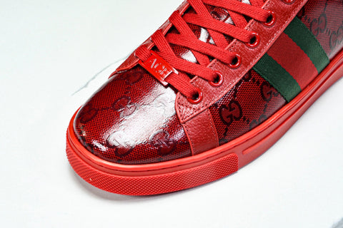 Guссi Ace Web 'Red Monogram'