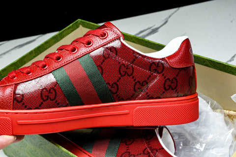 Guссi Ace Web 'Red Monogram'