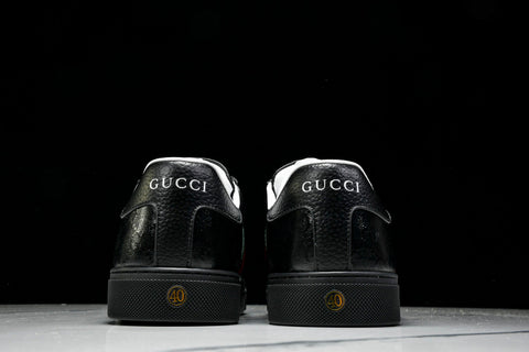 Guссi Ace Web 'Glossy Black Monogram'