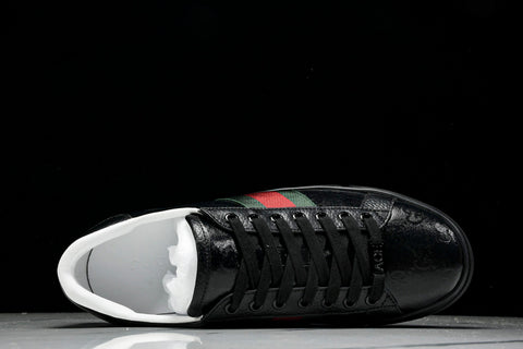 Guссi Ace Web 'Glossy Black Monogram'