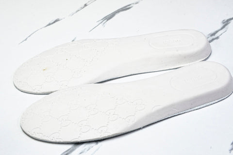 Guссi Ace Web 'Embossed Beige Monogram'