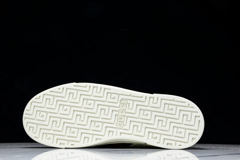 Guссi Ace Web 'Embossed White Monogram'