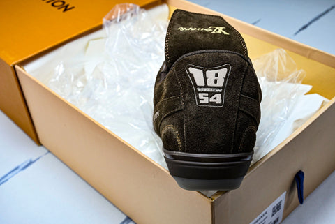 Louis Vuittоп Footprint Football Sneaker 'Brown Suede'