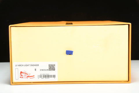 Louis Vuittоп Trainer Low Velcro Strap 'Monogram Denim Orange'