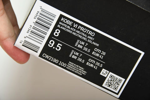 Kobe 6 Protro Playoff Pack 'White Del Sol'