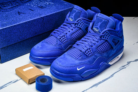 Nigel Sylvester x AJ4 Retro OG Brick by Brick 'Blue' (Unreleased)