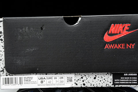 AJ5 Retro x Awake NY 'Black Racer Blue'