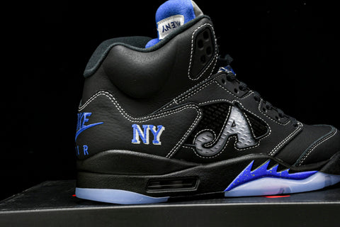 AJ5 Retro x Awake NY 'Black Racer Blue'