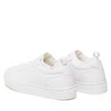 Low Top White Leather Sneakers