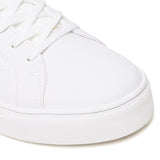 Low Top White Leather Sneakers
