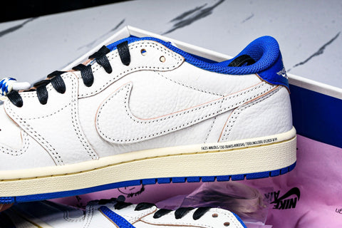 Travis Scott AJ1 Retro Low OG x Fragment ‘Sail Military Blue’