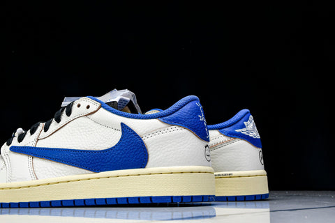 Travis Scott AJ1 Retro Low OG x Fragment ‘Sail Military Blue’