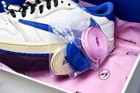 Travis Scott AJ1 Retro Low OG x Fragment ‘Sail Military Blue’