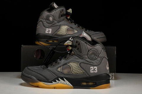 Off-White AJ5 Retro Black