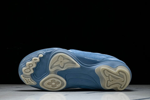 Louis Vuittоп Footprint Football Sneaker 'Blue Suede'