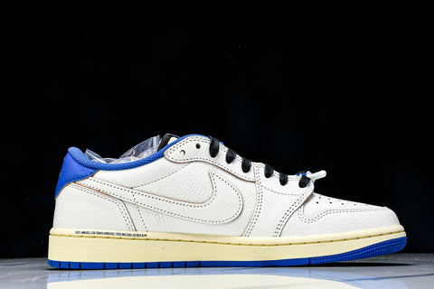 Travis Scott AJ1 Retro Low OG x Fragment ‘Sail Military Blue’