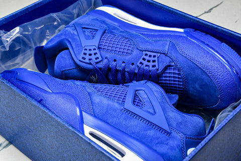 Nigel Sylvester x AJ4 Retro OG Brick by Brick 'Blue' (Unreleased)